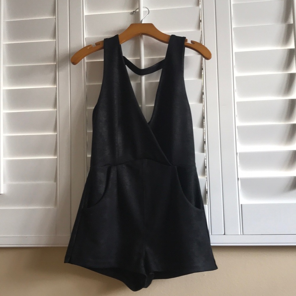 Structured Free People Romper w/ Pockets